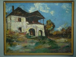 Nora Schutz-Minorovics Romanian/German Artist, Vintage 1963 Oil Painting 50 x 65 - £297.39 GBP