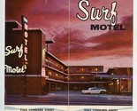 Surf Motel Brochure Lombard Street San Francisco California 1960 - $17.82