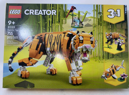 LEGO Creator 3 in 1 Majestic Tiger Building Kit No. 31129 NEW Factory Sealed - £30.93 GBP