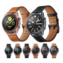 For Samsung Galaxy Watch 4 5 6 Band 42/46mm Classic Genuine Leather Wrist Strap - £7.98 GBP