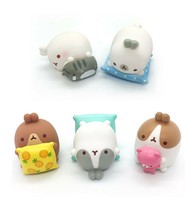 Molang Figures Volume 5 Lazy Sunday Set Miniature Figures Toy Set (5 Counts)