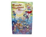 VINTAGE 1990'S BEAUTY FIGHTERS SAILOR MOON KO KNOCKOFF MINI DOLLS NEW SE... - $44.22