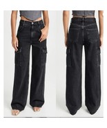 AGOLDE Minka Cargo Jeans Black/Gray Size 30 Fits 32x31 - $109.33 CAD