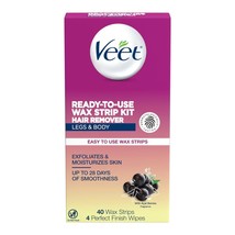 Veet Leg and Body Hair Remover Cold Wax Strips- 40 ct - $25.99