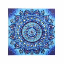 New House Mandala Landscape Home Decor Embroidery Cross Stitch Special Shape Rhi - £13.84 GBP