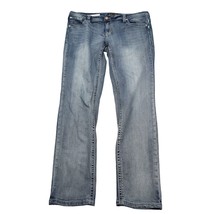 Shyanne Pants Womens 33 Blue Denim Mid Rise 5 Pocket Design Straight Leg... - $28.59