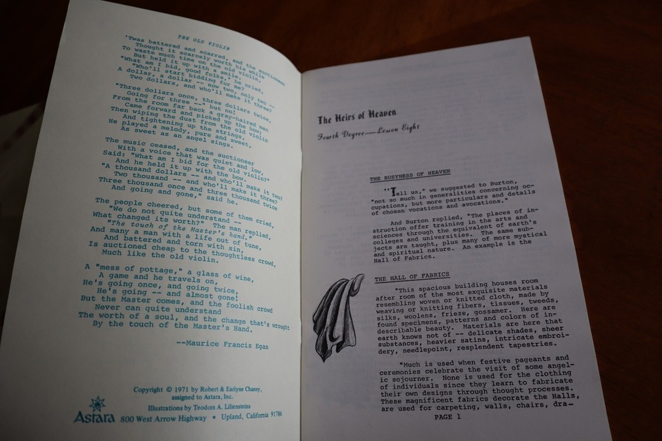 5x Astara's Book of Life 22nd 3rd + 1-9 4th Degree Lessons School 1971  Astral Item image 13