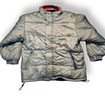 Koman Reversible Nylon Shell Coat Gray vs Soft Shell Blue Jacket Size XXL - £39.40 GBP