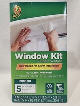 Indoor WINDOW INSULATION KIT Insulates 5 Windows 3’x5’ Total Wide 62&quot; x ... - $13.69