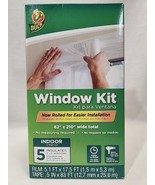 Indoor WINDOW INSULATION KIT Insulates 5 Windows 3’x5’ Total Wide 62&quot; x ... - £10.76 GBP
