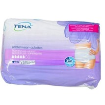 Tena Women’s Underwear Super Plus Heavy Count 16 Dry Secure 3x Protection - $14.95