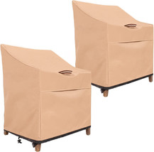 Premium Patio Chair Covers, Waterproof   (2 Pack - 37&quot; W x 40&quot; D x 31&quot; H... - £19.32 GBP