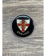 Vintage 80s England Football National Team FA Lapel Pin Soccer Three Lio... - $14.84