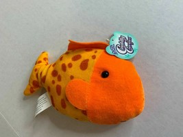 New Cuddly Cousins Sealife Fish 5 in L Orange Plush Stuffed Animal Toy - $4.95