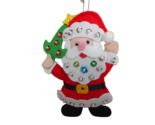 Midwest cbk Hand Crafted Sequin Red Santa Christmas Ornament nwt - £6.82 GBP