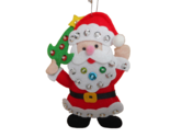 Midwest cbk Hand Crafted Sequin Red Santa Christmas Ornament nwt - $8.51