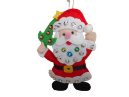 Midwest cbk Hand Crafted Sequin Red Santa Christmas Ornament nwt - £6.70 GBP