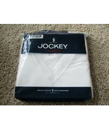 BNIP Jockey 4pk V-neck T-shirts, white, Men, Size S(34-36&quot; chest), 100% ... - £15.20 GBP
