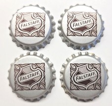 Vintage Falstaff Beer Unused Crown Bottle Cap Steal Lot of 4 PB108 - £3.98 GBP