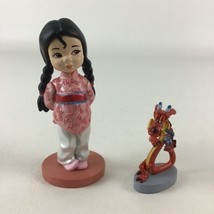 Disney Animator Mulan Deluxe Figure Topper Mushu Dragon Toddler Warrior Toy - $12.82