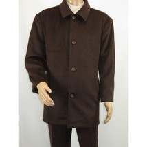 Men's Pea Top Coat Veronesi Wool Cashmere ARNO Brown 46 Regular image 3