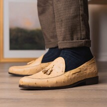 Aubiere Genuine Ostrich Quill Dress tassel Loafers Orix image 12