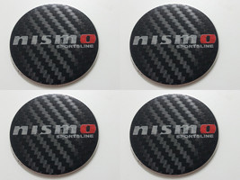 Nissan nismo 2 - Set of 4 Metal Stickers for Wheel Center Caps Logo Badges Rims  - $24.90+