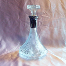 Vintage Glass Decanter with Matching Stopper # 22072 - $16.78