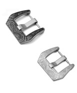 18-24mm. Engraved Brushed Buckle Clasp for Panerai Watch Strap Band - £7.86 GBP