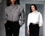 Vogue V1726 Misses 8 to 16 Cowl Neck Blouse Top Uncut Sewing Pattern - $23.14
