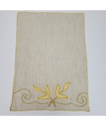 Vintage Applique Table Runner 16x11 Inch Yellow Beige - €12,15 EUR