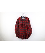 Vtg 70s Pendleton Mens Large Thrashed Virgin Wool Board Button Shirt Pla... - $1,277.23 MXN