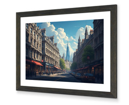 London England street view city, concept art, digital art, illustration - €2,16 EUR