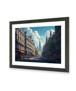 London England street view city, concept art, digital art, illustration - $2.50