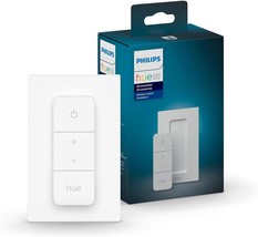 Smart Dimmer Switch with Remote White 1 Pack Turns Hue Lights On Off Dim... - £48.82 GBP