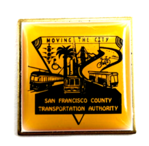 San Francisco Transportation Authority Pin Moving the City Transit Cable... - $241.93 MXN