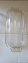Clear Glass Butter Dish Unbranded Breakfast Lunch Dinner Toast Rolls Collectible - £11.79 GBP