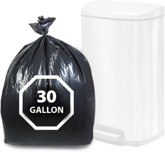 Black Trash Bags 30 Gallon, 100 Count, Black Garbage Bag 33 Gallon, He - $86.99