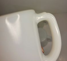 4 Fire-King Ware Milk Glass Coffee Mugs image 4