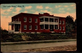 Old Ladies Home Alton Illinois -IL Antique 1912 Postcard BK53 - £9.49 GBP