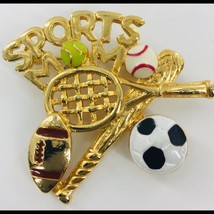 Sports Mom Pin Soccer Baseball Tennis Mom - £6.23 GBP