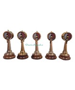 Ship Engine Room Telegraph Set of 5 Brass Nautical Marine Decor Collectible - $239.34 CAD