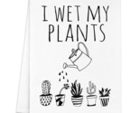 Funny Kitchen Towel, I Wet My Plants, Flour Sack Dish Towel, Sweet House... - $27.99
