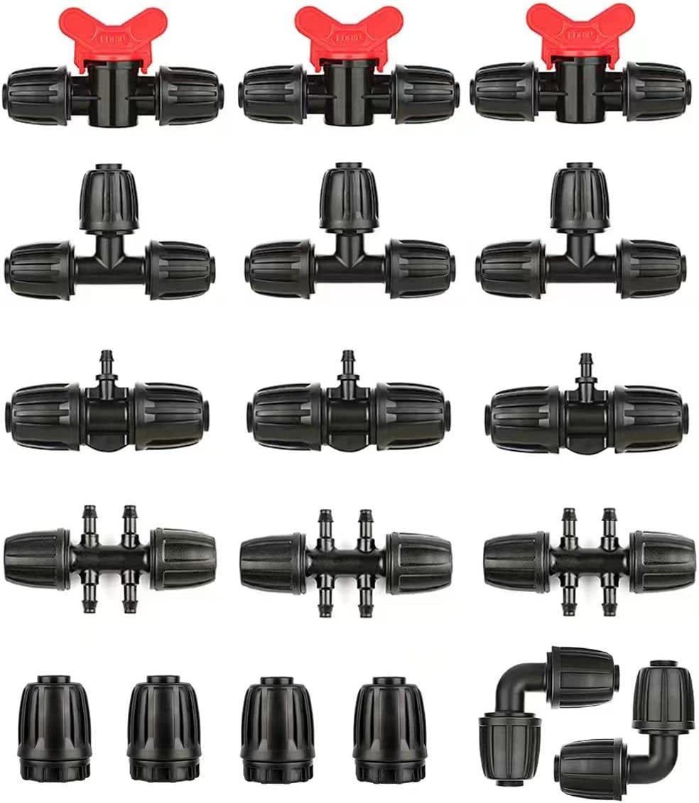 Three Tees, Three Switch Valves, Three T Connectors, Two Elbows, Three P... - $37.97