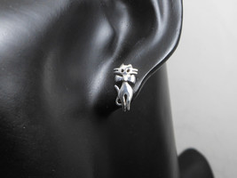 925 Sterling Silver Cat Earrings, Handmade Cat Lovers Earrings, Gifts For Her - £20.04 GBP