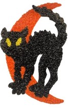 Halloween Black Cat Popcorn Art Decoration - £18.12 GBP