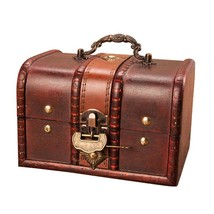 European Creative Classical Wooden Box Retro Storage Box Antique Treasure Chest  - £20.00 GBP+