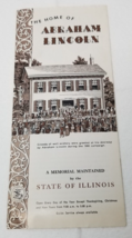 Home of Abraham Lincoln Brochure 1968 Memorial Illinois Parks and Memorials - £11.87 GBP