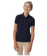 French Toast Girls Boys Top Polo Navy Blue 2-Pack Stretch School Uniform - $50.75 CAD