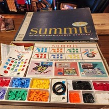 Vintage 1961 SUMMIT Board Game Global World Powers box has some ware - $24.55
